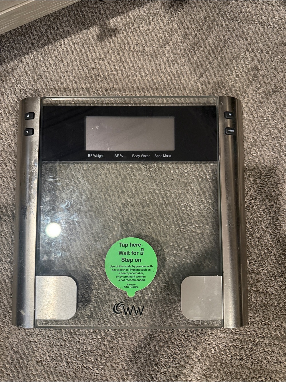 Weight Watchers Digital Body Composition Scale - Silver Glass Platform